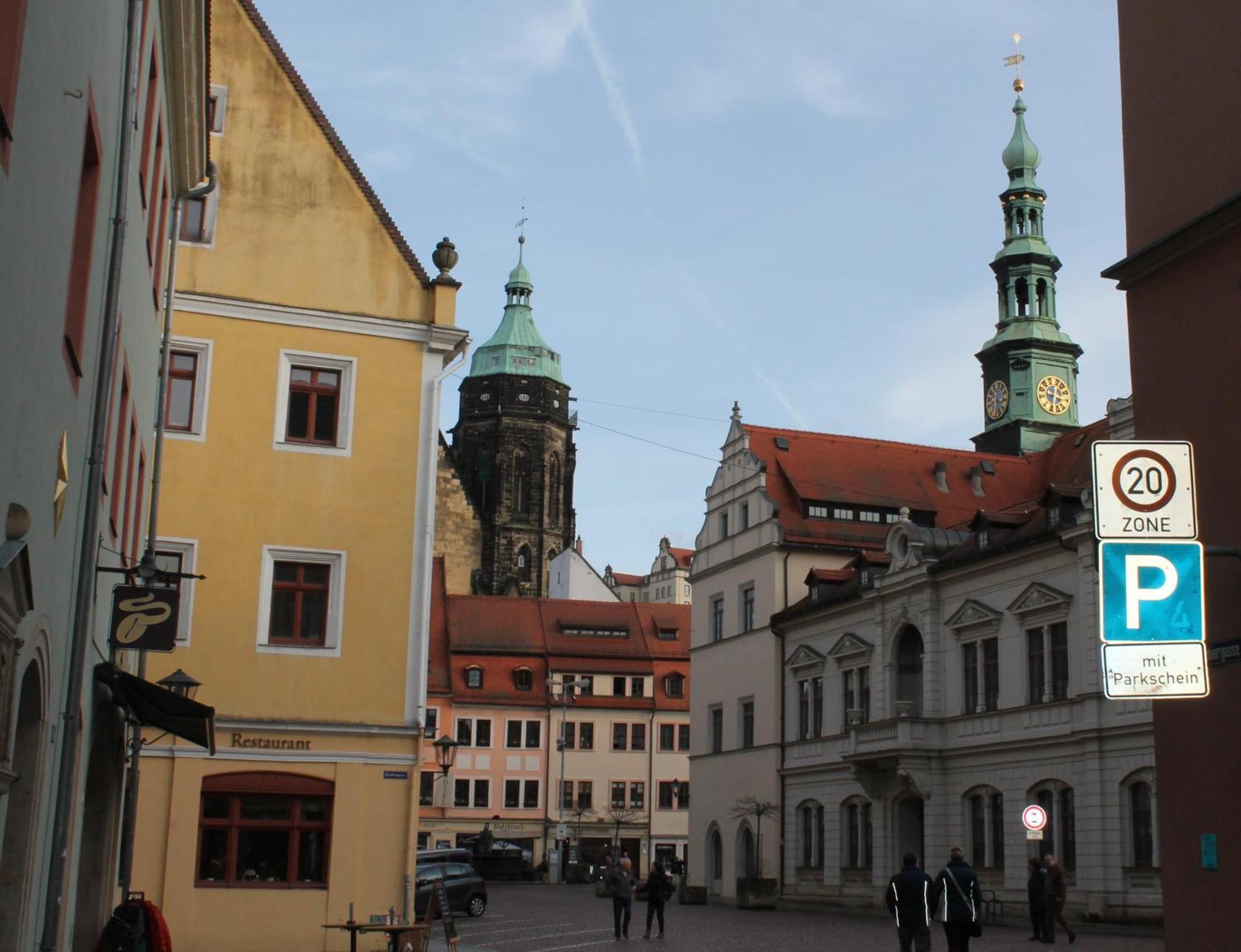 City-Appartement Pirna Buitenkant foto